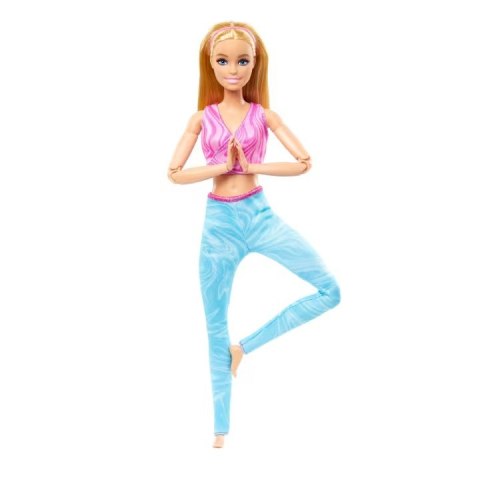 Lalka barbie made to move blond włosy