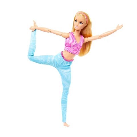 Lalka barbie made to move blond włosy