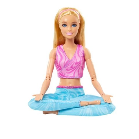 Lalka barbie made to move blond włosy