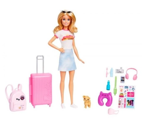 Lalka barbie malibu w podróży