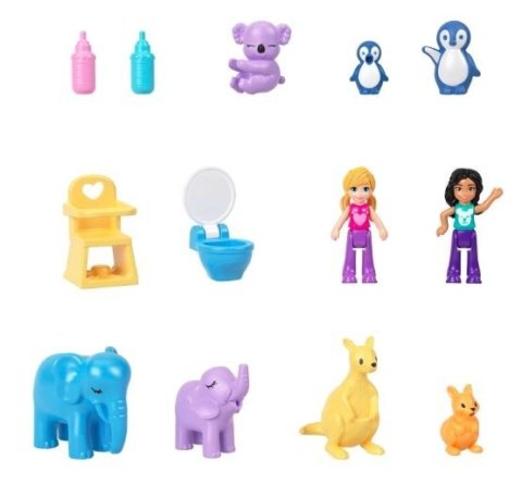 Zestaw torebka z figurkami polly pocket kangurki