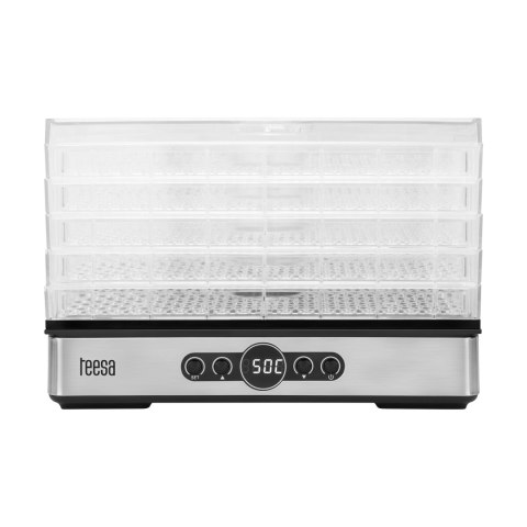 Suszarka do grzybów , warzyw , owoców , 400W , 5 sit, wyświetlacz, termoobieg, TEESA