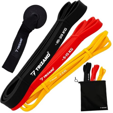 Zestaw gum do ćwiczeń - 3szt. Trizand 25879