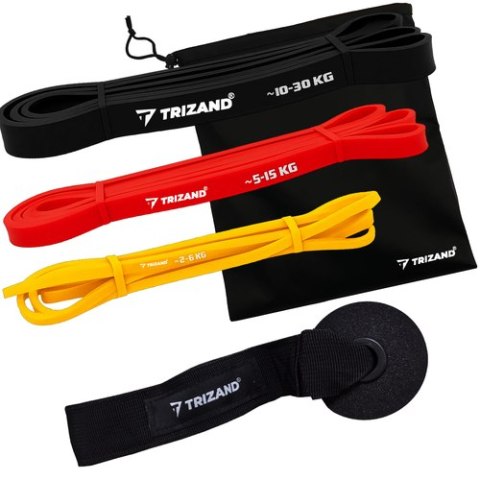 Zestaw gum do ćwiczeń - 3szt. Trizand 25879