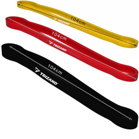 Zestaw gum do ćwiczeń - 3szt. Trizand 25879