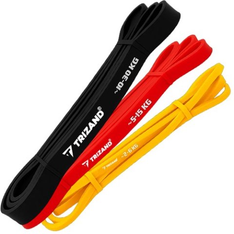 Zestaw gum do ćwiczeń - 3szt. Trizand 25879