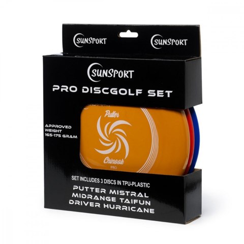Gra discgolf set pro, putter,mid range&drivet plastik