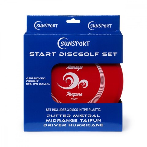 Gra discgolf set start, putter, mid range&drivet plastik