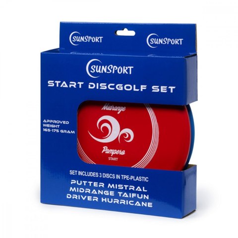 Gra discgolf set start, putter, mid range&drivet plastik