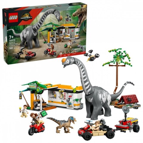 Klocki jurassic world 76973 na tropie tytanozaura i raptora