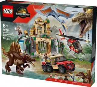 Klocki jurassic world 76976 powietrzna misja z kecalkoatlem i spinozaurem