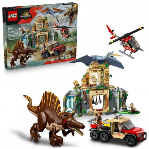 Klocki jurassic world 76976 powietrzna misja z kecalkoatlem i spinozaurem