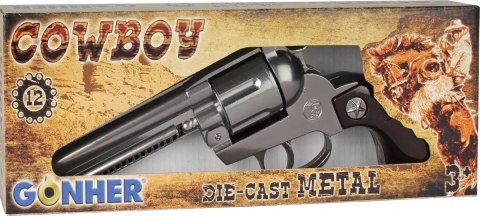 Gonher 121/0 metalowy rewolwer kowbojski