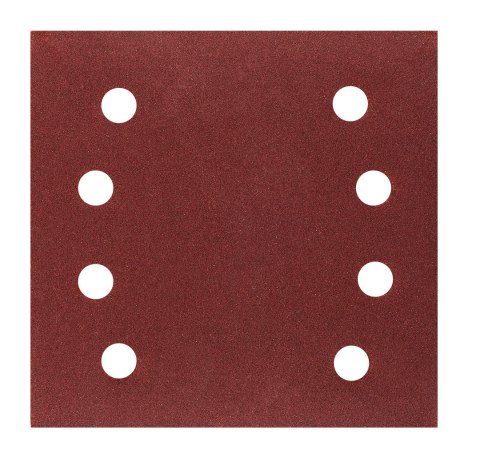 Papiery ścierne na rzep, kwadrat 113 x 113 mm, P120, 5 szt., z 8 otworami do 04-623