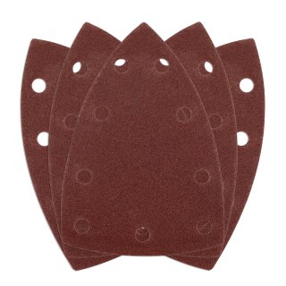 Papiery ścierne na rzep, żelazko 100 x 147 mm, P120, 5 szt., z 9 otworami do 04-623