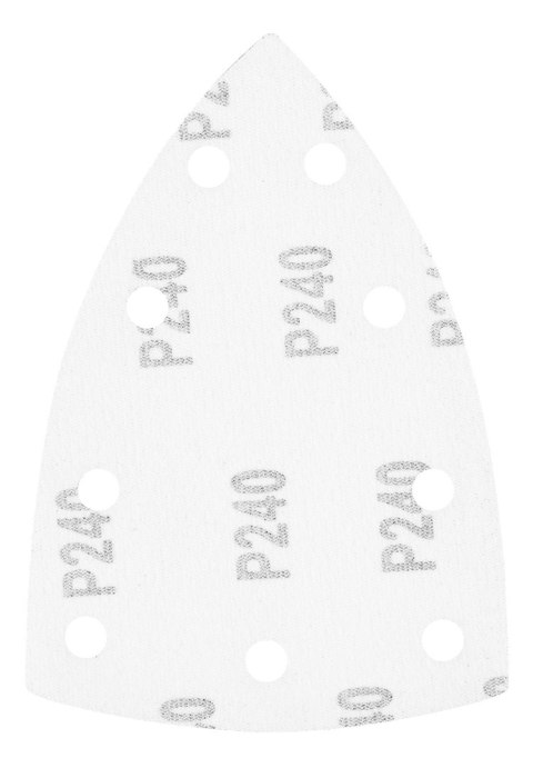 Papiery ścierne na rzep, żelazko 100 x 147 mm, P240, 5 szt., z 9 otworami do 04-623