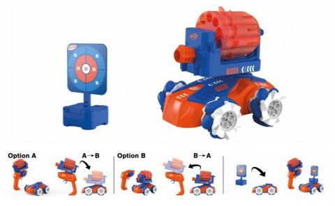 Samochód nerf blasting rc 2,4ghz