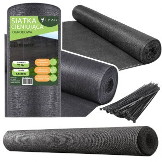 Siatka Cieniująca Na Ogrodzenie Płot Maskująca Szara 1.5M 50M 70g/m?