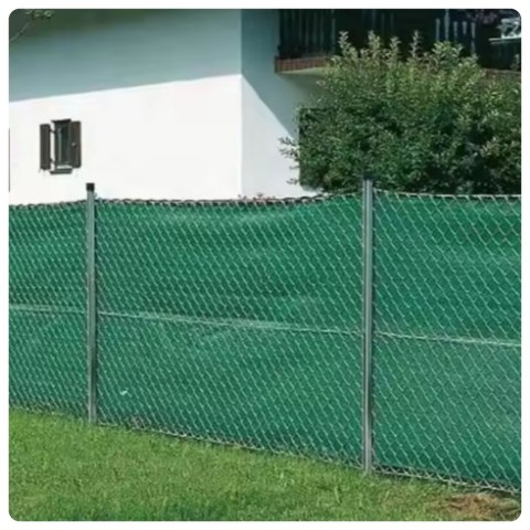 Siatka Cieniująca Na Ogrodzenie Płot Maskująca Zielona 1.5M 25M 140g/m?