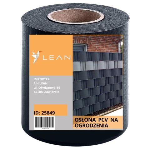 Taśma Ogrodzeniowa Ochrona UV 20 Klipsów Szara 450 g/m? 19x35m