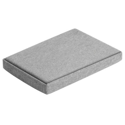 Pufa materiałowa szara 60x30x30 cm Ruhhy 25996
