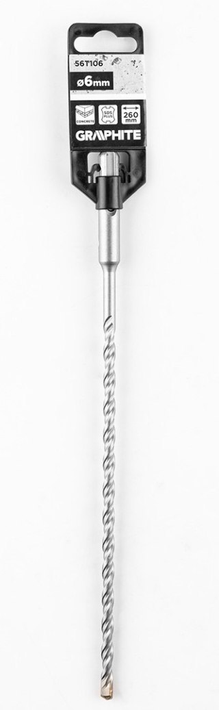 Wiertło do betonu SDS Plus z podwójną spiralą 6 x 260 mm