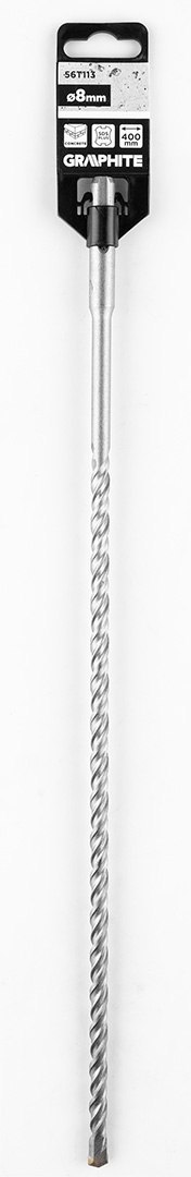 Wiertło do betonu SDS Plus z podwójną spiralą 8 x 400 mm