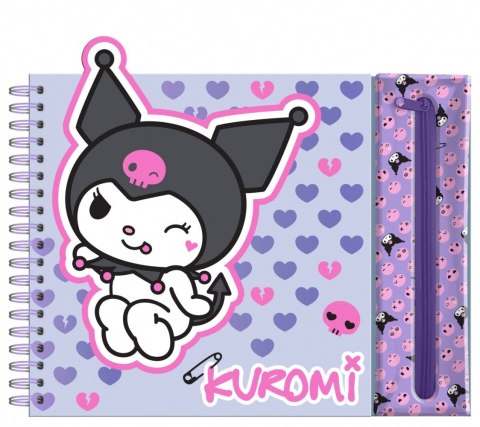 Zestaw kreatywny kuromi hello kitty z kredkami