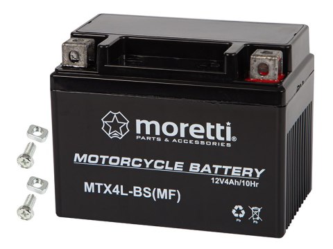 82-351# Akumulator motocyklowy 12v 4ah mtx4l-bs moretti