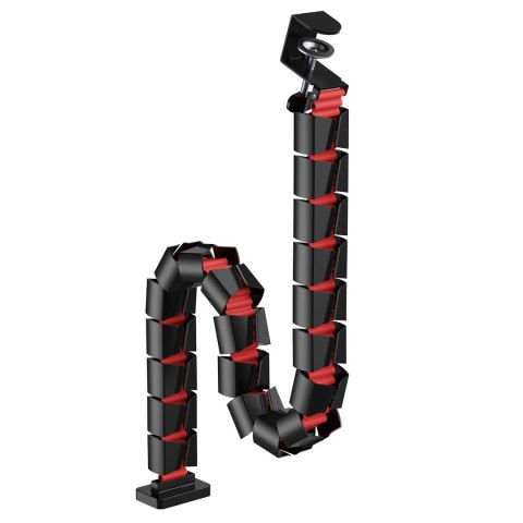 Organizer kabli / maskownica do biurka Nano RS, 1345mm, czano czerwony, RS125