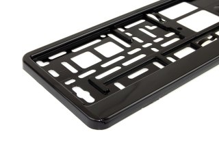 Ramka tablicy rejestracyjnej czarna metalizowana amio-01644