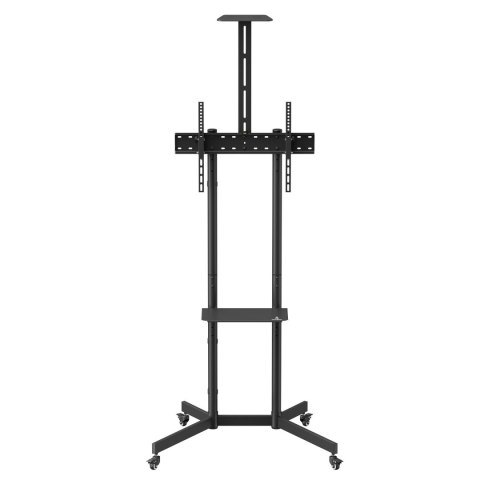 Stand / wózek do TV Maclean, półka na kamerę, na kółkach, 37-70", max. obciążenie 45kg/5kg półka, max. VESA 600x400, MC-113 B