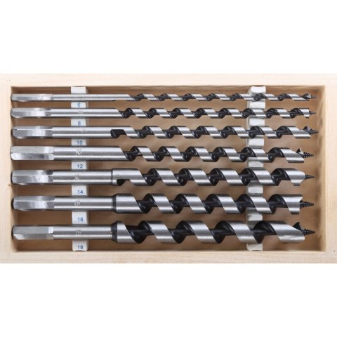 Świdry do drewna kpl. 7 szt. (6-18mm), dł. 230mm, proline