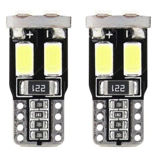 Żarówki led canbus 6smd 5730 t10 w5w white amio-01622