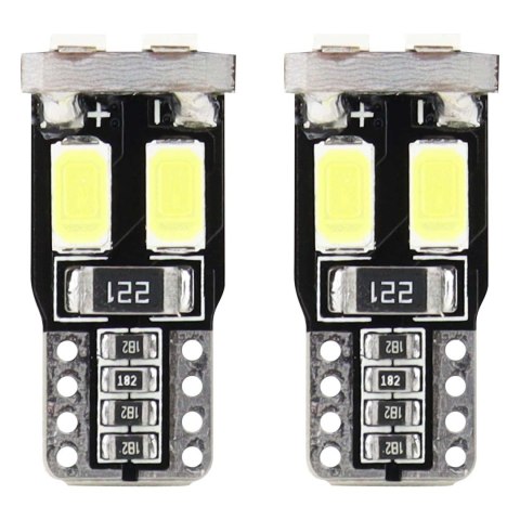 Żarówki led canbus 6smd 5730 t10 w5w white amio-01622