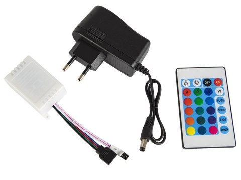 70-768# Zestaw taśm led rgb 2835 5m/300 sterownik+zasilacz taśma wodoodporna