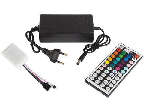 70-784# Zestaw taśm led rgb 5050 5m/300 sterownik+zasilacz taśma wodoodporna