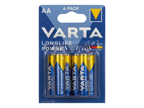 82-543# Bateria alkaliczna aa 1.5 lr6 varta longlife power