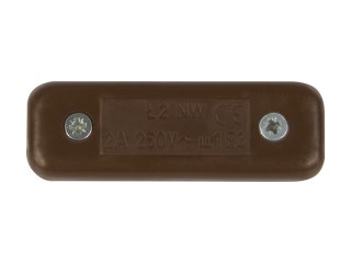 9884# Przełącznik przelotowy brąz 2a 250v montaż przemysłowy