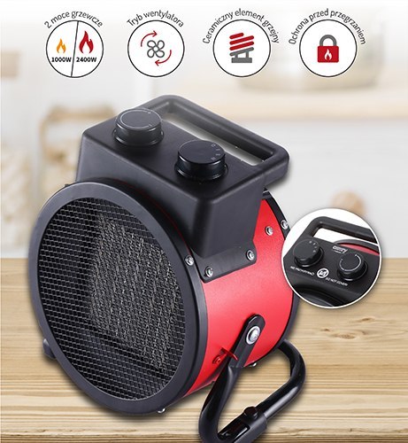 CR 7743 Nagrzewnica ceramiczna 2400w