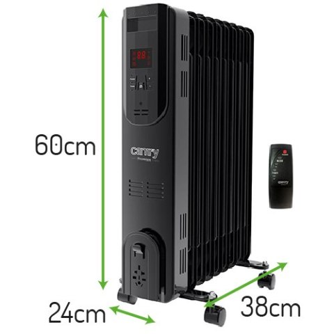 CR 7810 Grzejnik olejowy led z pilotem (9 żeberek)