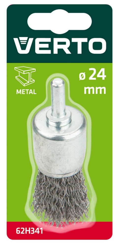 Szczotka druciana pędzelkowa z trzpieniem 24 mm