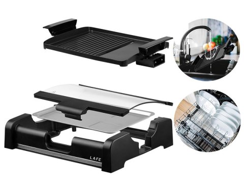 Grill Elektryczny z pokrywką LAFE GRL003