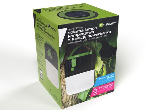 Solarna lampa kempingowa z funkcją powerbanku TRACER POWER