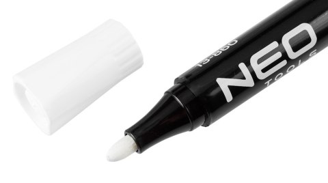 Marker budowlany, biały, permanentny, wodoodporny, olejowy, wielokrotność 12 szt.