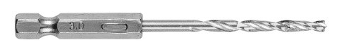 Wiertło do metalu Hex 3.0 mm, 2 szt.