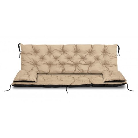 ZESTAW OGRODOWY 180x60x50CM + 2 PODUSZKI 42X42 CM BEŻOWY