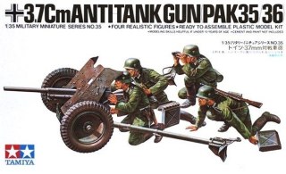 Model plastikowy german 37 mm anti-tank gun