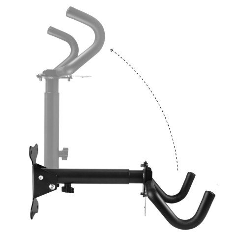 Rowerowy uchwyt ścienny Maclean, poziomy, stal, max. obciążenie 30kg, MC-484