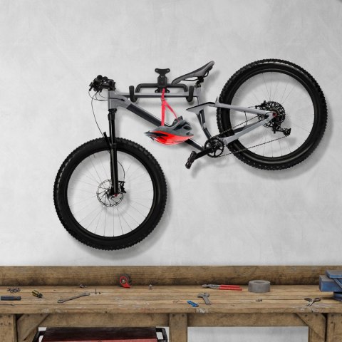 Rowerowy uchwyt ścienny Maclean, poziomy, stal, max. obciążenie 30kg, MC-484